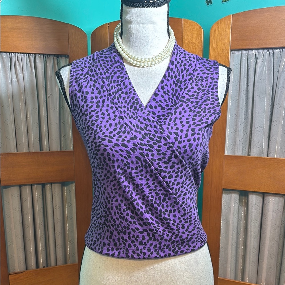 You Babes Sleeveless FauxWrap top